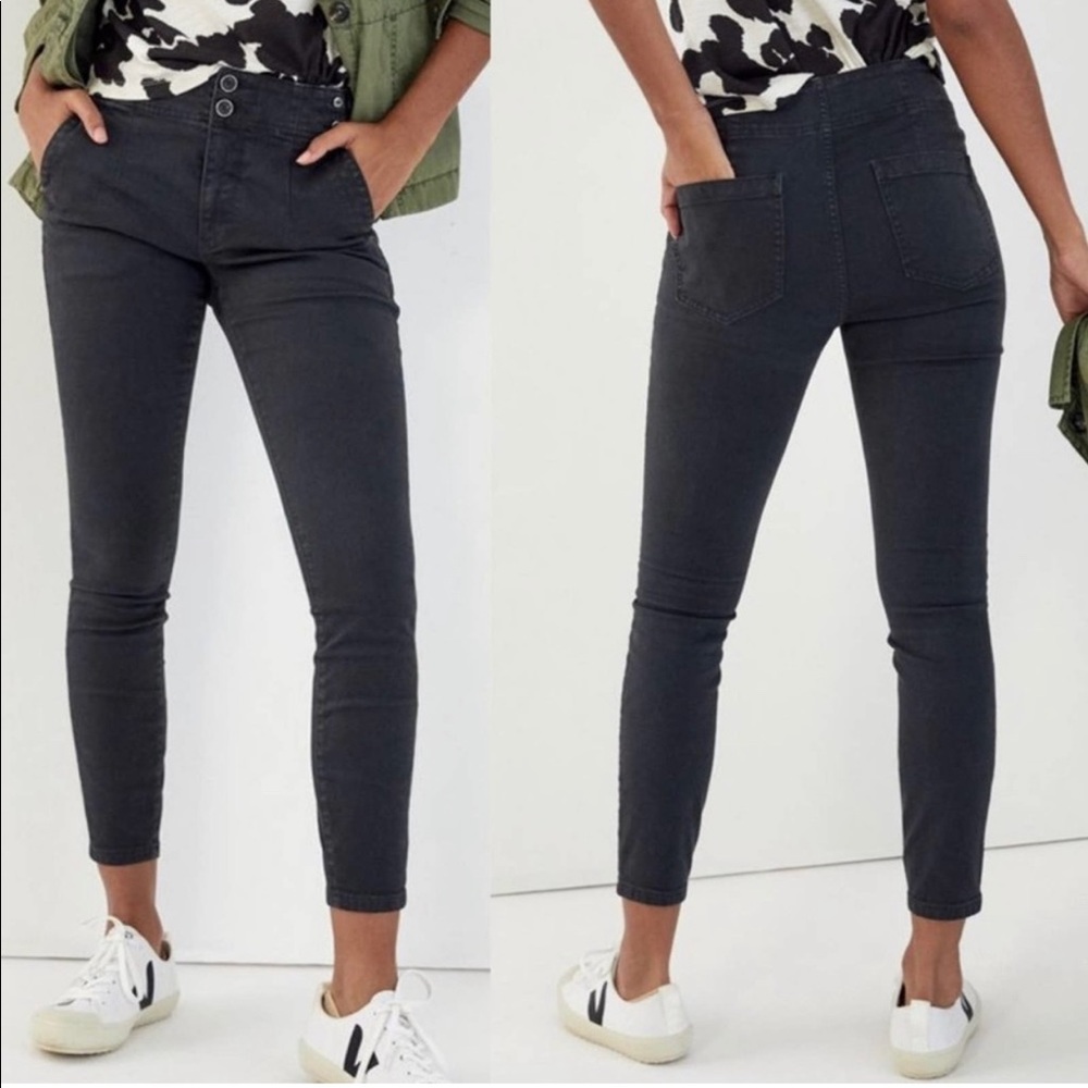 Anthropologie Pilcro High-Rise Darted Skinny Jeans